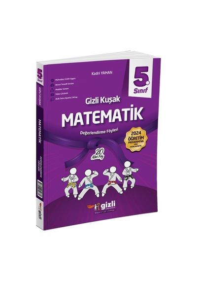 Gizli Yayınları 2025 5. Sınıf Matematik Değerlendirme Föyleri Gizli Kuşak Serisi