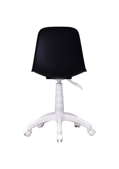 Vilinze Eames Çalışma Koltuğu Tekerlekli Ofis Sandalyesi Siyah