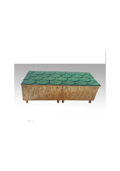Kedi Kulübesi Profesyonel Multible Greenroof 4/8 Kedi Evi 125 x 50 x 85 CM