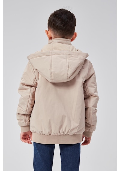Benitto Kids Erkek Çocuk Kapüşonlu Mevsimlik Ceket 51313 Bej