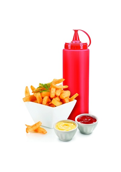 Ketçap Şişesi - 1000ml Dev Boy Kırmızı 1247956