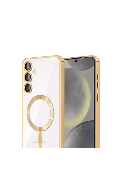 Samsung Uyumlu Galaxy A54 5g Kross Magneticsafe Kapak - Gold 0.2M-Çok Renkli