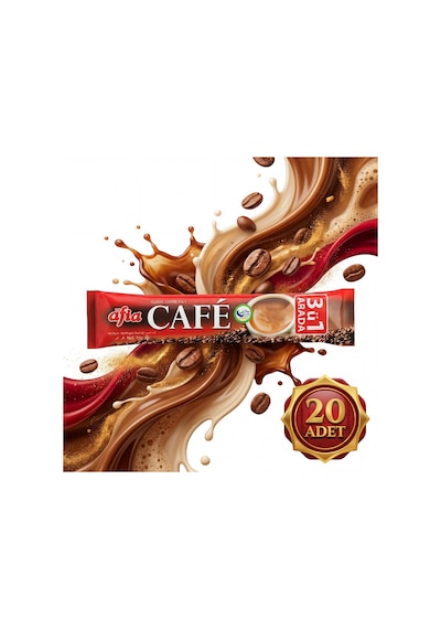 Afia 3ü 1 Arada Kahve Klasik 20x18 Gr Hazır