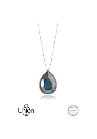 Union Swarovski Crystal Kadın Damla Zirconia Gümüş Kolye