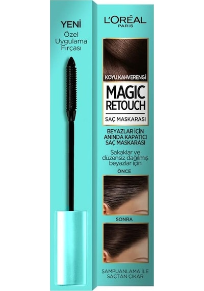 L’Oréal Paris Magic Retouch Beyazlar Için Saç Maskarası Koyu Kahv (491967405)