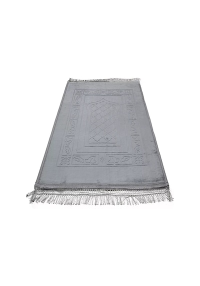 Peluş Seccade Gri Gri