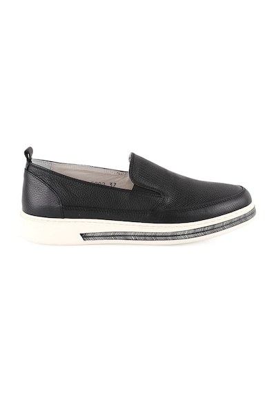 Libero Lz5902 Kadın Hakiki Deri Slip-on Ayakkabı - Eva Tabanlı Günlük Konfor Modeli Siyah