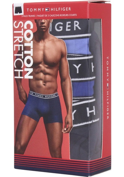 Tommy Hilfiger Tommy Hılfıger Cotton Stretch Erkek 3 Lü Boxer 09T4225 464