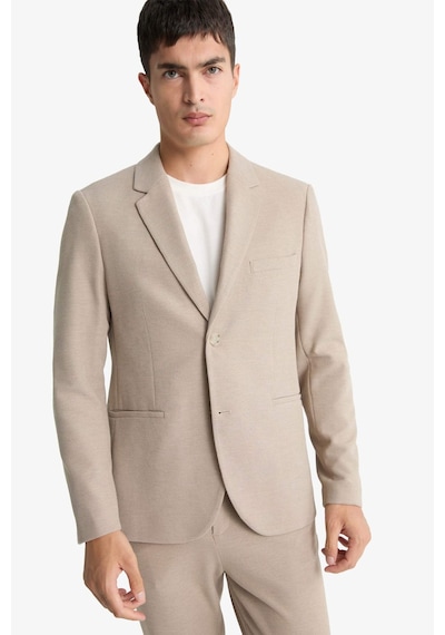 Defacto Modern Fit Düğmeli Cepli Blazer Ceket F2347ax25aubg773 Bej