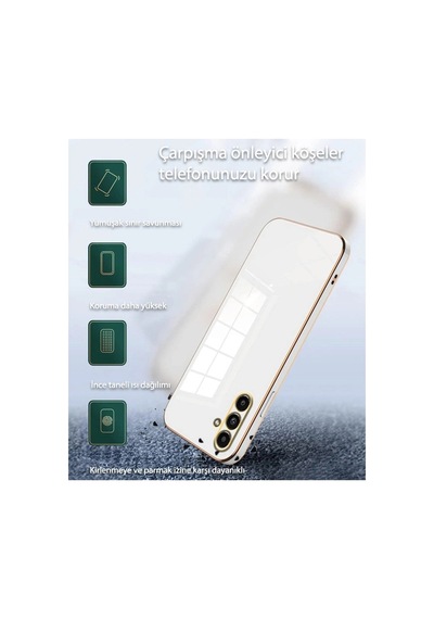 Samsung Galaxy Uyumlu A55 5g Kılıf Volet Silikon - Pembe İtdark140
