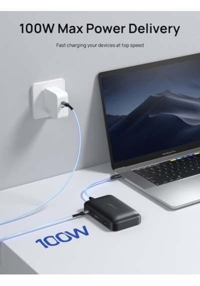 Jsaux Mp02 7in1 Type-c Pd Hub 100w Şarj Hdmı 2 X Usb 3.0 Sd Tf Kart Okuyucu Rj45 + Kablo Seti Dönüştürücü Çevirici Adaptör Hub