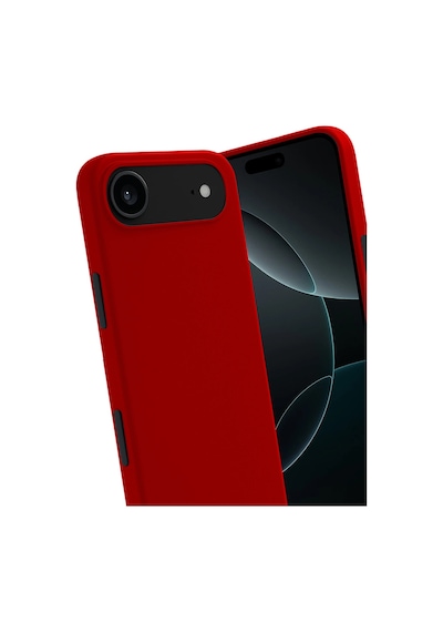 Apple iPhone  Uyumlu,  17 Air First Silikon - Kırmızı