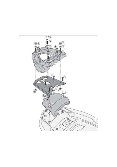 Kappa Kr1123Mm Honda Forza 300 Abs (13-17) Arka Çanta Taşıyıcı (484839121)