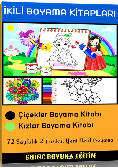 İkili Boyama Kitap Seti (2 Kitap)