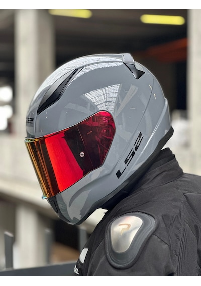 Ls2 Rapid 2 Race Nardo Gri Kask + Şeffaf Vizör Çok Renkli