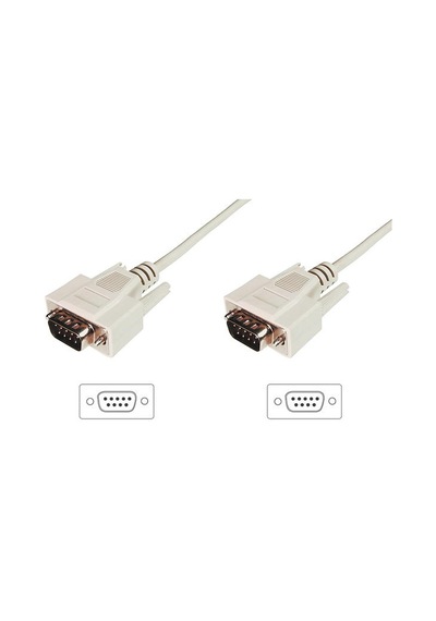 Digitus Ak-610107-020-e 2 Mt Dsub9 To Dsub9 Erkeki-erkek Veri Tarnsfer Kablosu