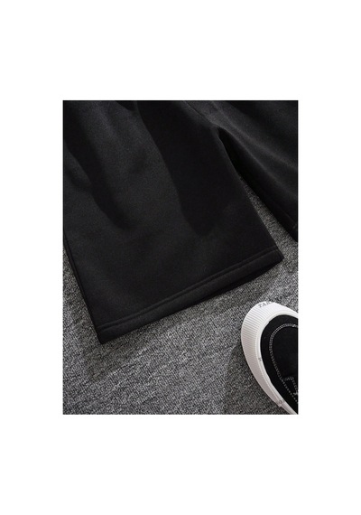 Tarzsokak Y2k Unisex Yaz Şort Bermuda Harajuka Anime Retro Kod-11486 Siyah