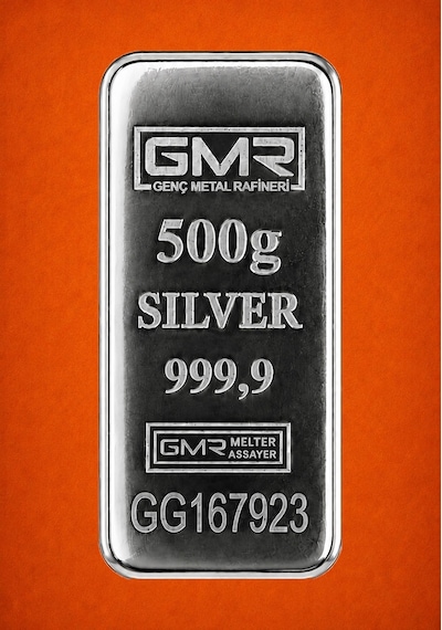 Gmr 500 Gram Külçe Gümüş