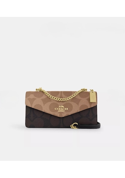 Coach Klare Envelope Crossbody Kadın Çanta Acı Kahverengi - Bej
