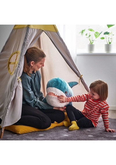 Ikea Blahaj Peluş Oyuncak 100 Cm Beyaz - Mavi