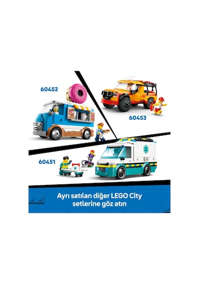 LEGO® City Tatil Macera Karavanı 60454 - 6 Yaş ve Üzeri Çocuklar için Yaratıcı Oyuncak Yapım Seti (385 Parça)