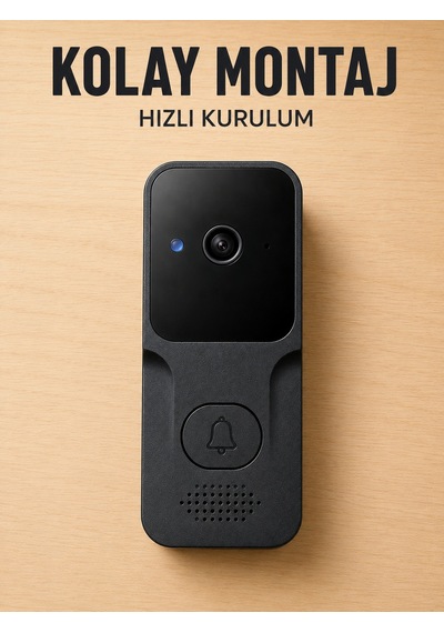 Akıllı Görüntülü Kapı Zili Hd Kamera, Hareket Bildirimi Ve Kablosuz Kurulum Diğer