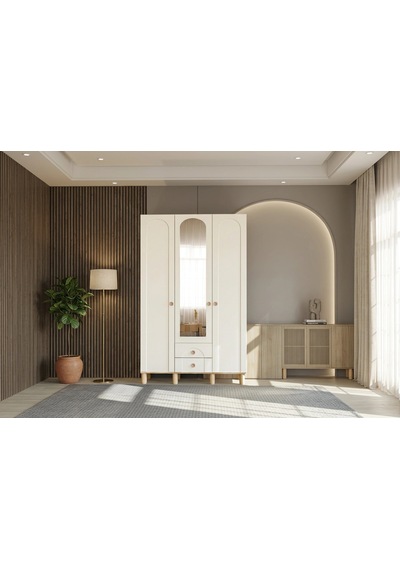 Picklet 3 Kapılı Mdf Gardırop Çok Renkli Picklet 3 Kapılı Mdf Gardırop Çok Renkli