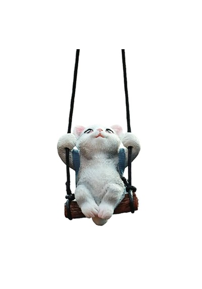 Sallanan Kedi Polyester Duvar Balkon Bahçe Süsü 5 Farklı Renk 01