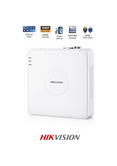 Ds-7108nı-q1 8 Kanal Nvr Hdmı Vga Çıkışlı