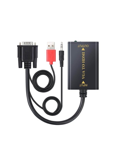 Wozlo Vga To Hdmi Çevirici Dönüştürücü Kablo Görüntü Ve Ses Çevirici - Full Hd 1080p