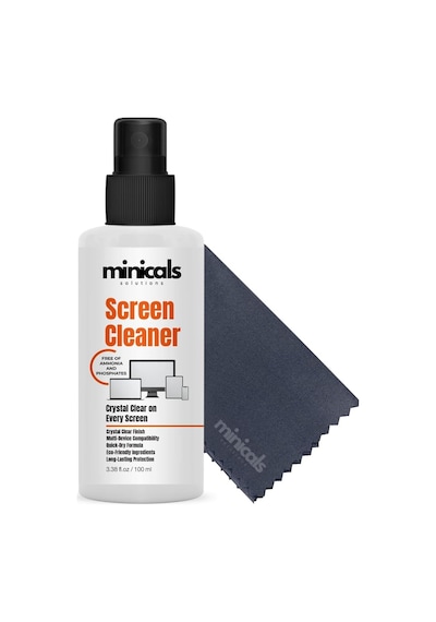 Telefon, Tablet Ve Bilgisayar İçin Ekran Temizleyici Sprey &amp Mikrofiber Bez 100ml