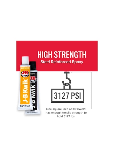 Jb Weld Kwik Weld - Çiftli Etkili Güçlü Hızlı Yapıştırıcı - Metal - Ahşap - Plastik - Seramik Yapıştırıcısı