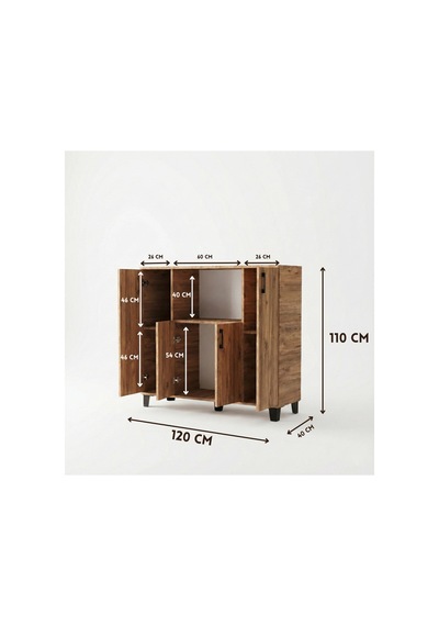 Mikrodalga Dolabı Atlantik Çam 120 Cm Renkli