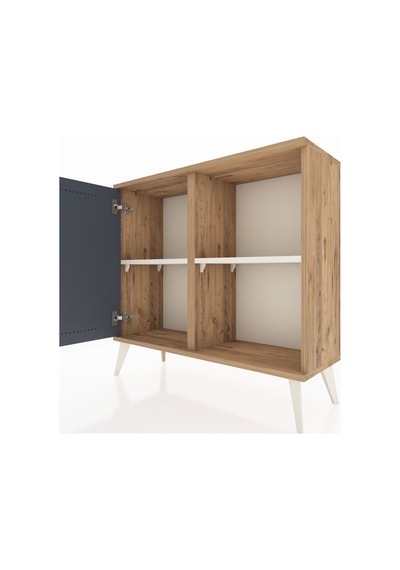 Arges Şifonyer 2 Raflı Tek Kapaklı 88x30x80 Çam-antrasit/aytaşı Antrasit/aytaşı Arges Şifonyer 2 Raflı Tek Kapaklı 88x30x80 Çam-antrasit/aytaşı Antrasit/aytaşı