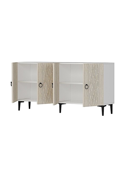 Ka1515bt Rain Konsol Ve Tv Sehpası Beyaz-traverten 150cm
