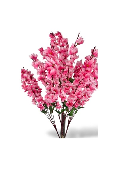 Yapay Ağaç Pembe Bahardalı Ağacı Antrasit Kumsal Vazoda 130cm Japon Kiraz Çiçeği