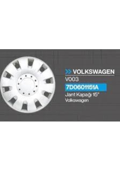 Volkswagen 15" Jant Kapağı Takımı 4 Adet 7d0601151a