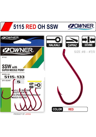 OWNER 5115-073 RED NO 4  OLTA İĞNESİ