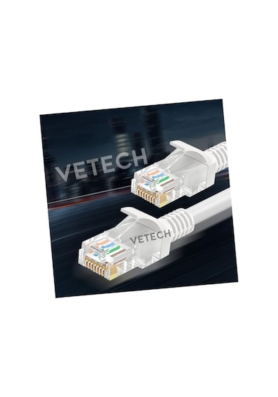 Vetech Cat6 20 Metre Ethernet Kablosu Fabrikasyon Internet Kablo Network Ağ Kablosu