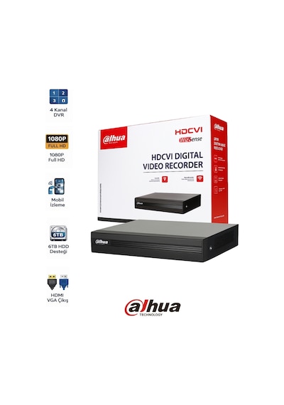 4 Kanal H265 Dvr Kamera Kayıt Cihazı Xvr1b04 I T