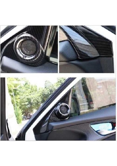 Honda Civic Fc5 Uyumlu Yedek Parça 2016-2020 Karbon Tweeter Kapla