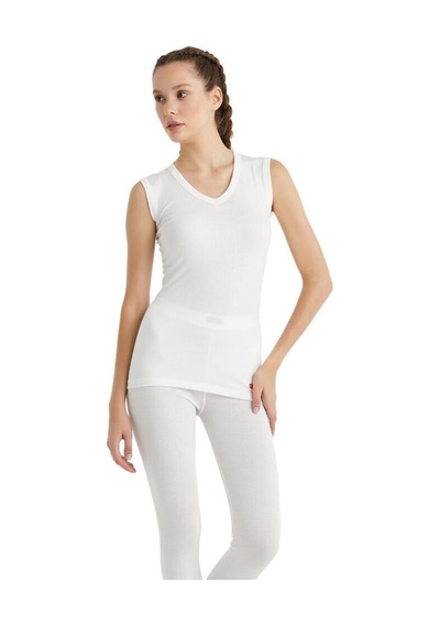 Blackspade V Yaka Thermal Atlet Unisex İçlik Beyaz C3t4n2o9 001