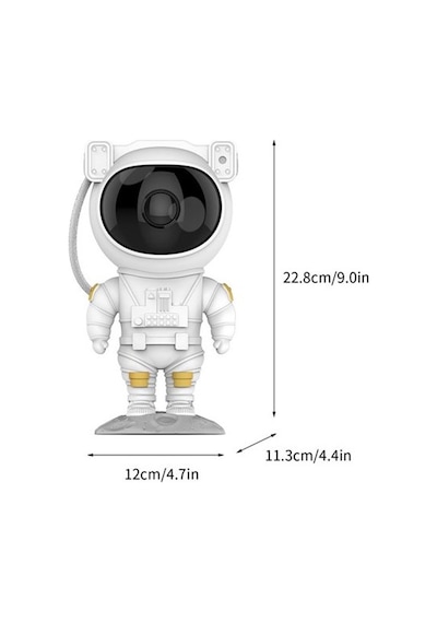 Astronot Yıldızlı Gezegenli Projeksiyon Lambası