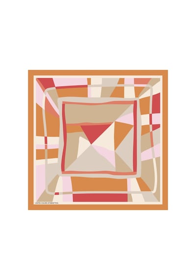 United Colors Of Benetton Flora Bandana/fular -1017-47 47 Şeftali