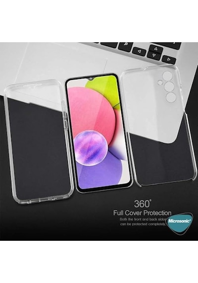 Samsung Galaxy A24 Kılıf 6 Tarafı Tam Full Koruma 360 Clear Soft Şeffaf Galaxy A24 İle Uyumlu Kılıf - Şeffaf Genel