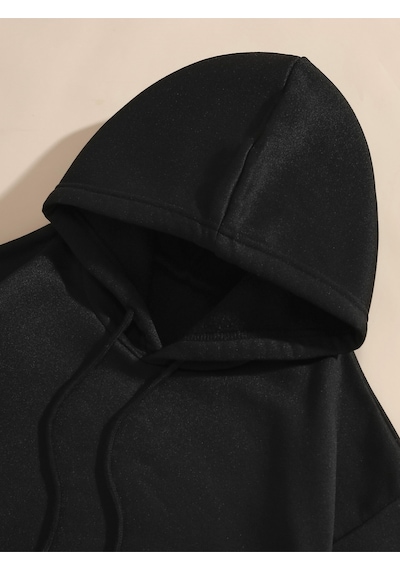 Uyguntarz Unisex Rome Italy Baskılı Oversize Sweatshirt siyah