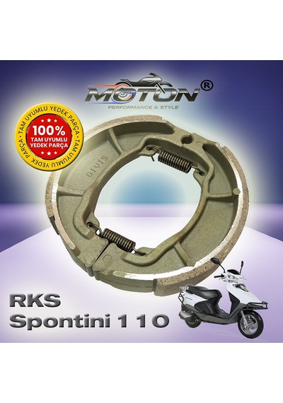 Rks Spontini 110 Arka Fren Balatası Kampana Tipi Yüksek Performans