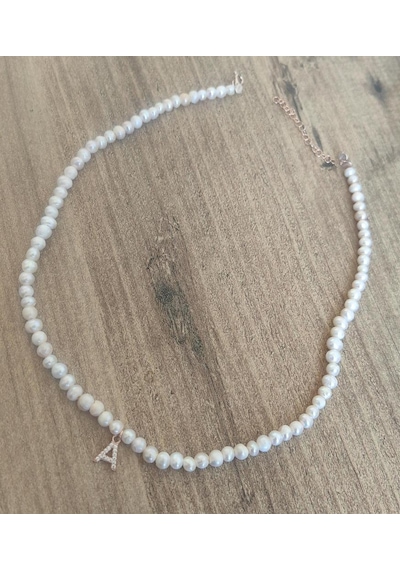İncili Harf Choker Kolye Diğer