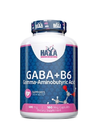 Haya Labs Gaba + B-6 500 Mg / 100 Vcaps