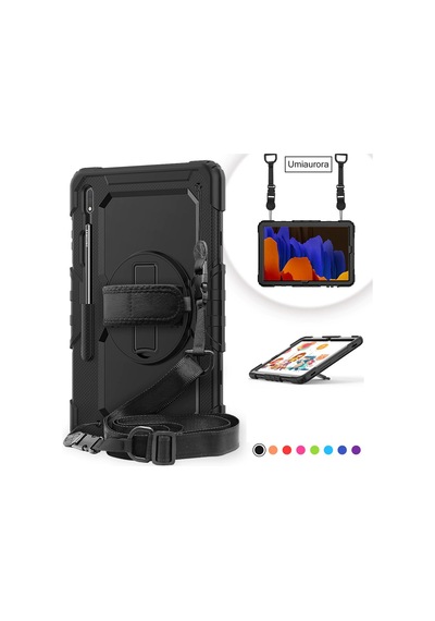 Samsung Uyumlu Galaxy Tab S8 Ultra SM-X900 X903 X905 X906 Kılıf Defender Askılı Pars Case Fuji